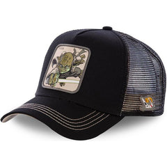 Cool Comic Embroidered Net Cap