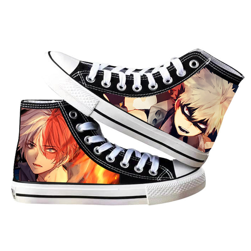 Trendy Anime Printed Canvas Shoes