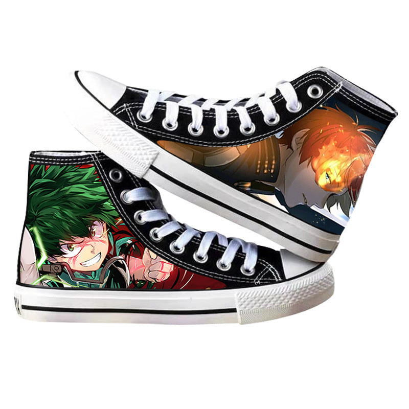 Trendy Anime Printed Canvas Shoes