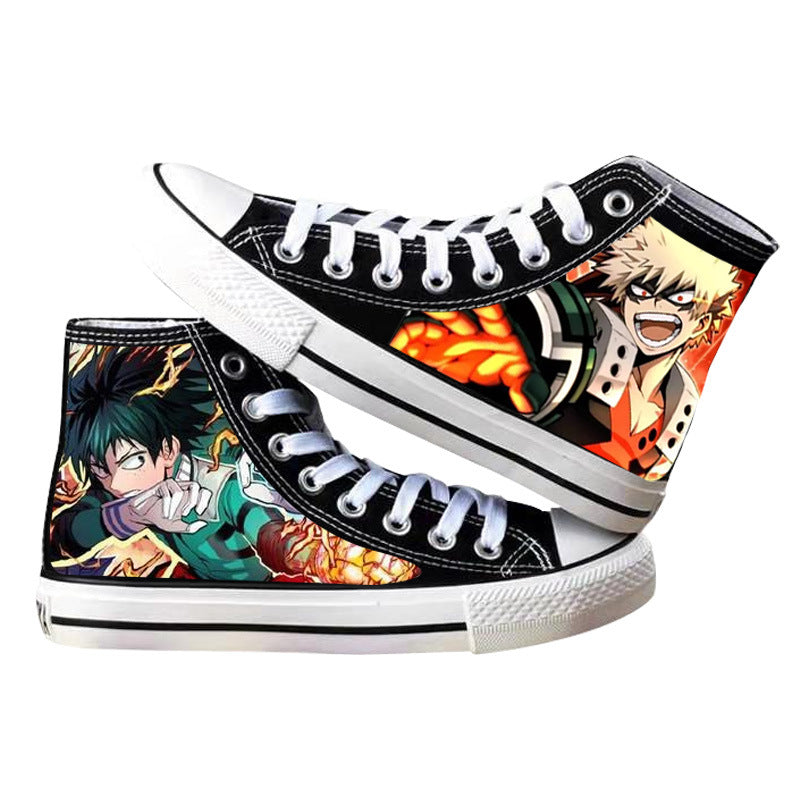 Trendy Anime Printed Canvas Shoes