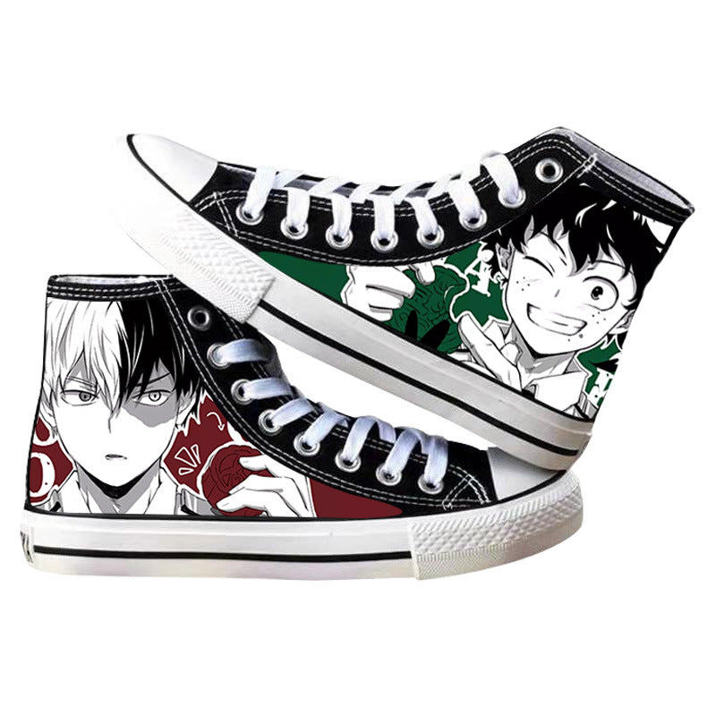 Trendy Anime Printed Canvas Shoes