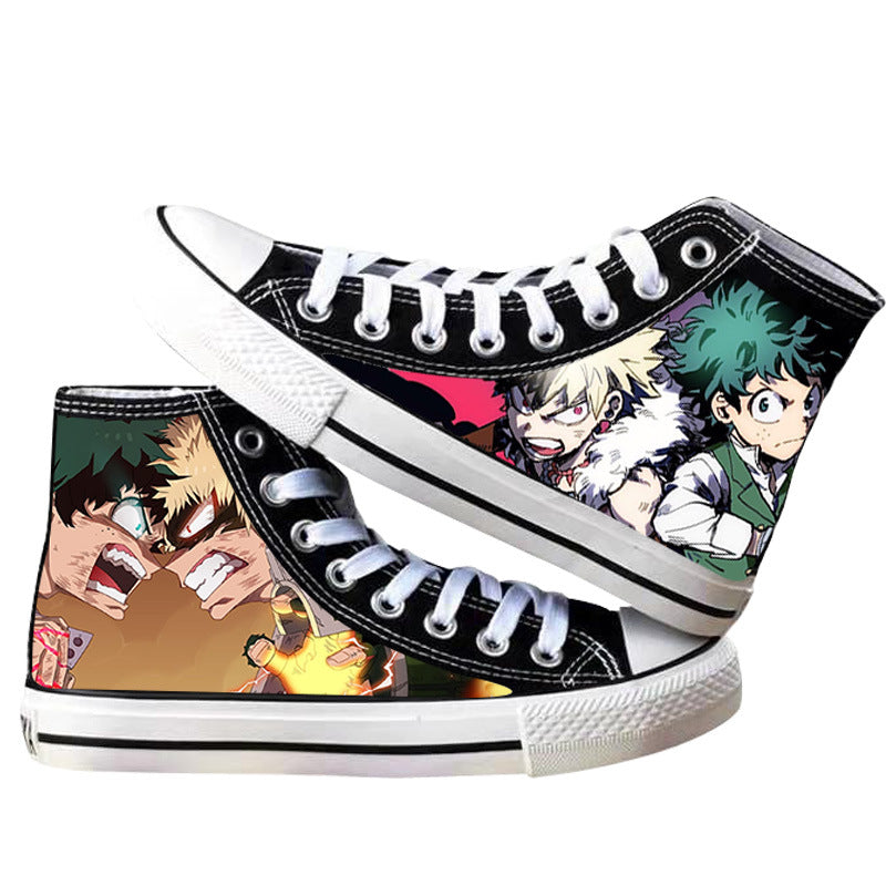 Trendy Anime Printed Canvas Shoes