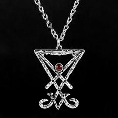 Lucifer Sigil Logo Pendant Necklace