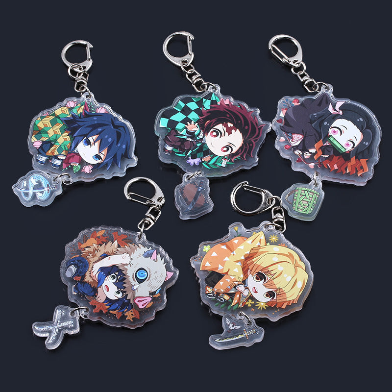 Cute Anime Figure Acrylic Keychain