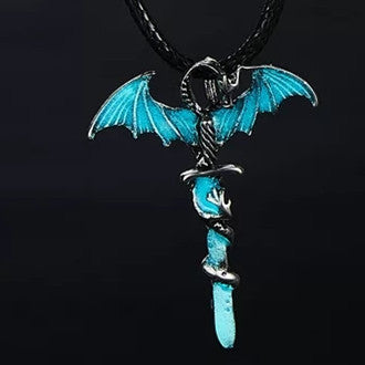 Trendy Sword Dragon Luminous Necklace