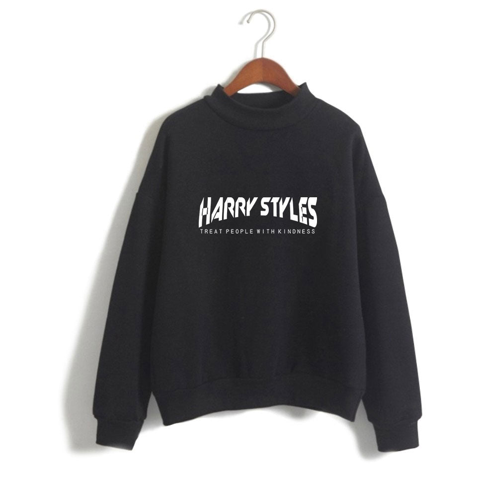 Cute Harry Letter Crew Neck Sweatshirt