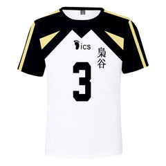 Unisex Volleyball Digital Print Short Sleeved Cosplay T-shirt