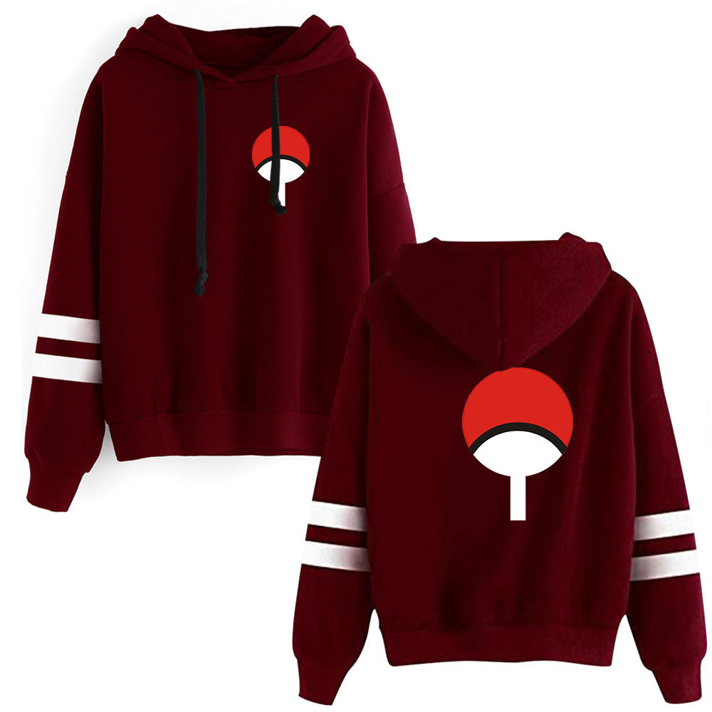 Casual Anime Logo Pullover Long-sleeved Hoodie