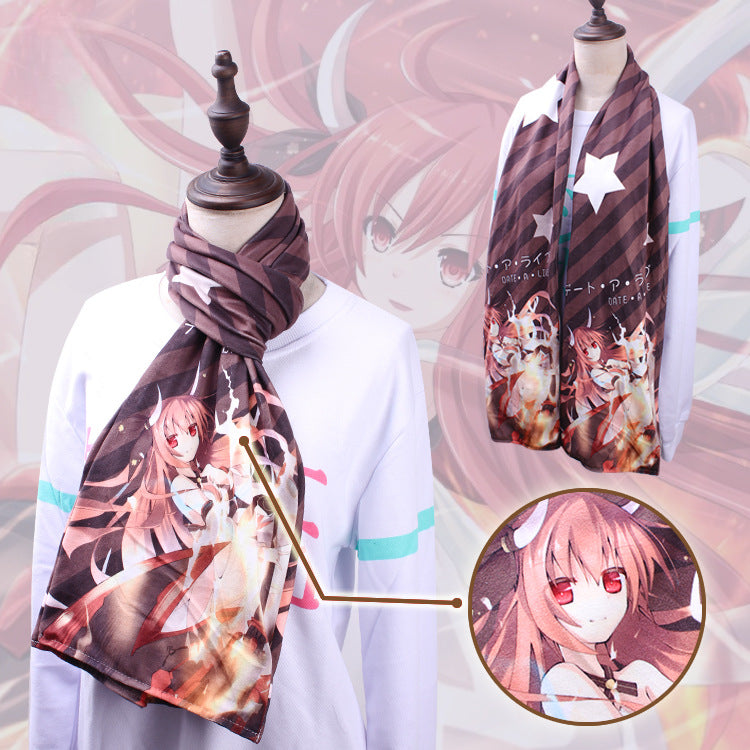 Trendy Anime Warm Velvet Scarf