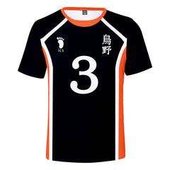 Unisex Volleyball Digital Print Short-sleeved Cosplay T-shirt