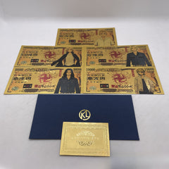 Plastic Gold Foil Banknotes Collection