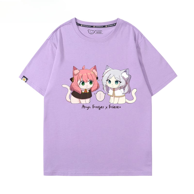 Women's Anime Short-sleeved Cotton T-shirt