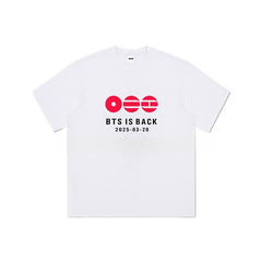 BTS IS BACK Short-sleeved Cotton T-shirt