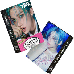 60pcs SKZ Rock Star Album Felix PhotoCards with 32pcs Stickers