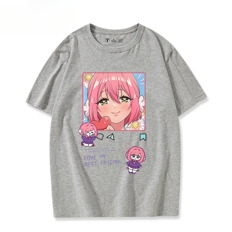 Unisex Anime Pattern Short Sleeve T-Shirt