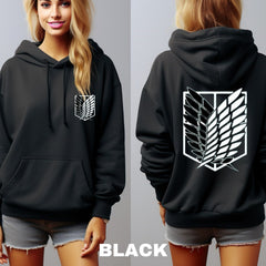Unisex Wings of Freedom Anime Hoodie Top