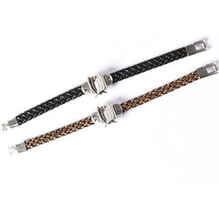 Retro Anime Woven Leather Bracelet