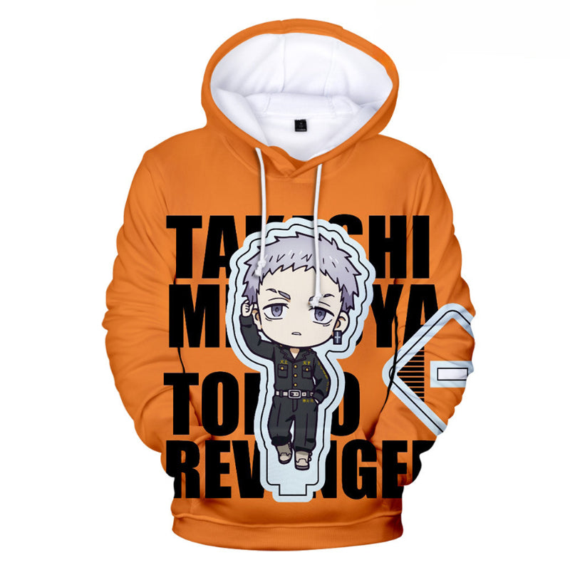 Unisex Cute Anime Digital Loose Hoodie