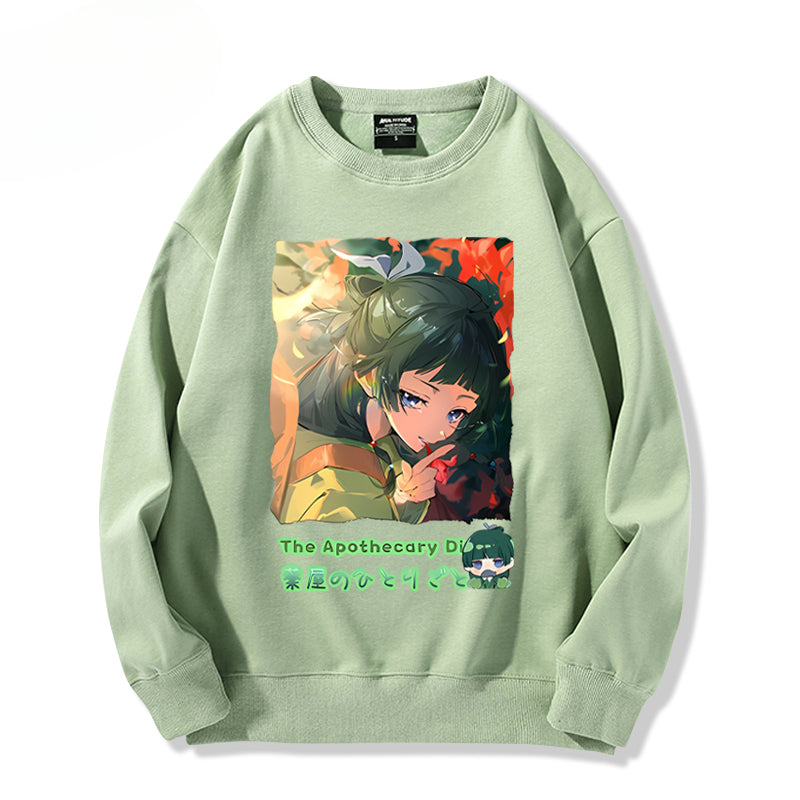 Unisex Anime Pattern Pullover Hoodie