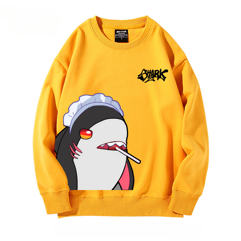 Casual Game Shark Loose Sweatshirt