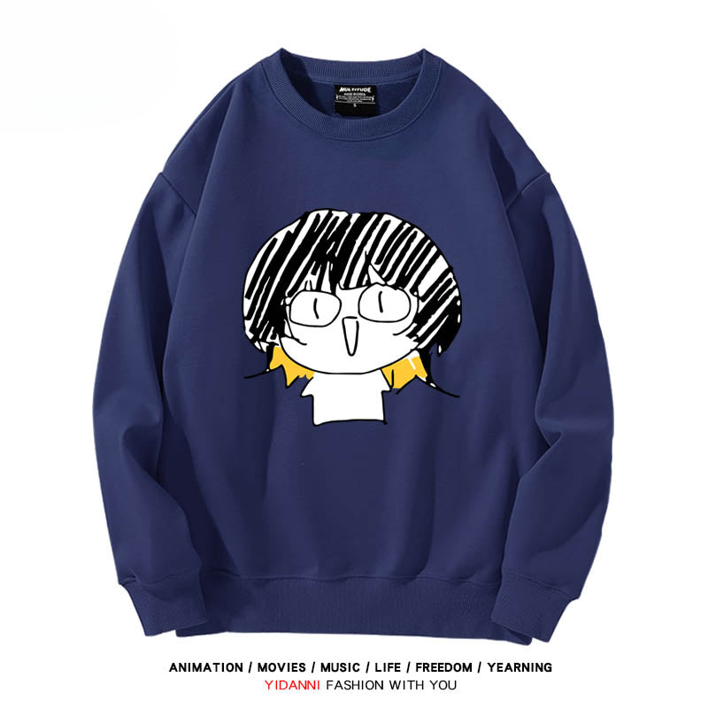 Anime Graffiti Crew Neck Sweatshirt