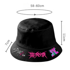 Trendy KPOP Star Personalized Logo Bucket Hat