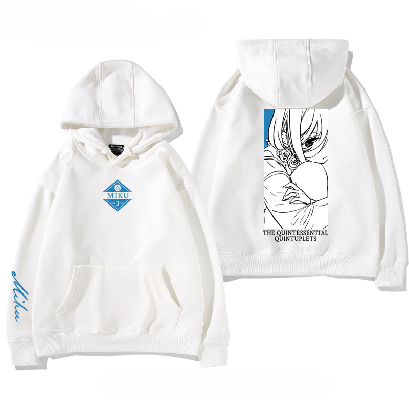 Unisex Nakano Anime Long-sleeved Hoodie