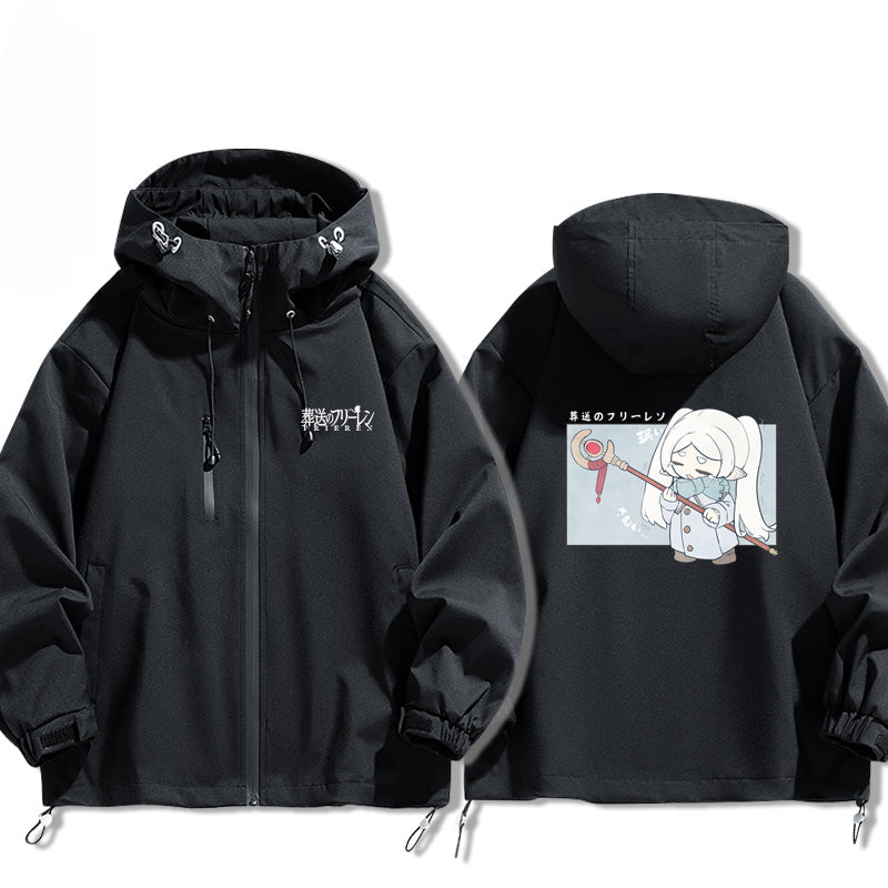Unisex Anime Pattern Windbreaker Jacket