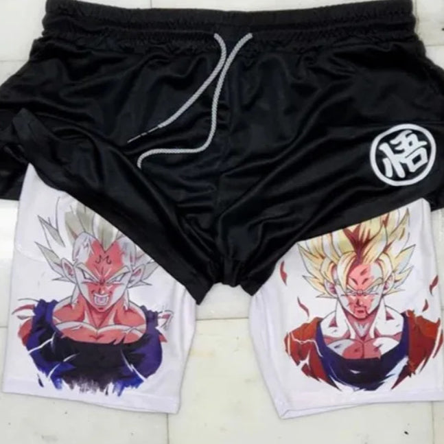 Men's Anime Fitness Training Sports Shorts