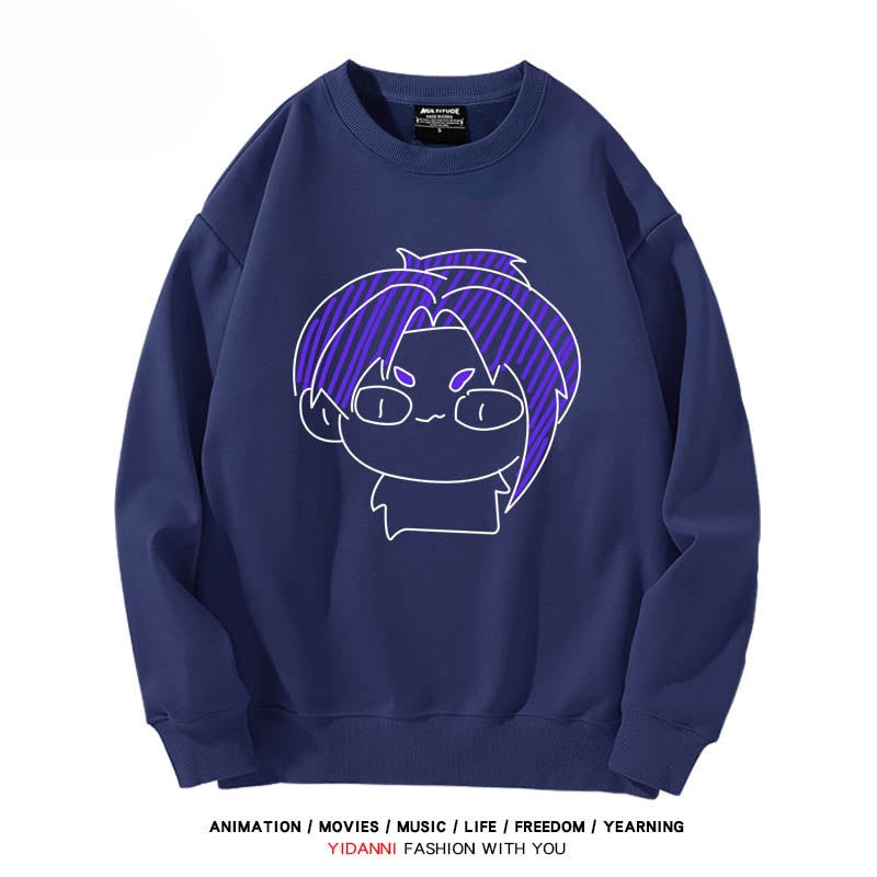 Anime Graffiti Crew Neck Sweatshirt