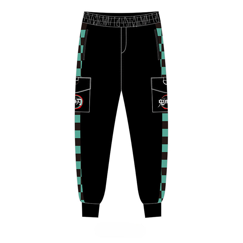 Unisex Tanjiro Anime Trousers Casual Sweatpants