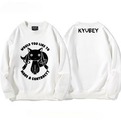 Casual Cute Girls Crew Neck Sweatshirt