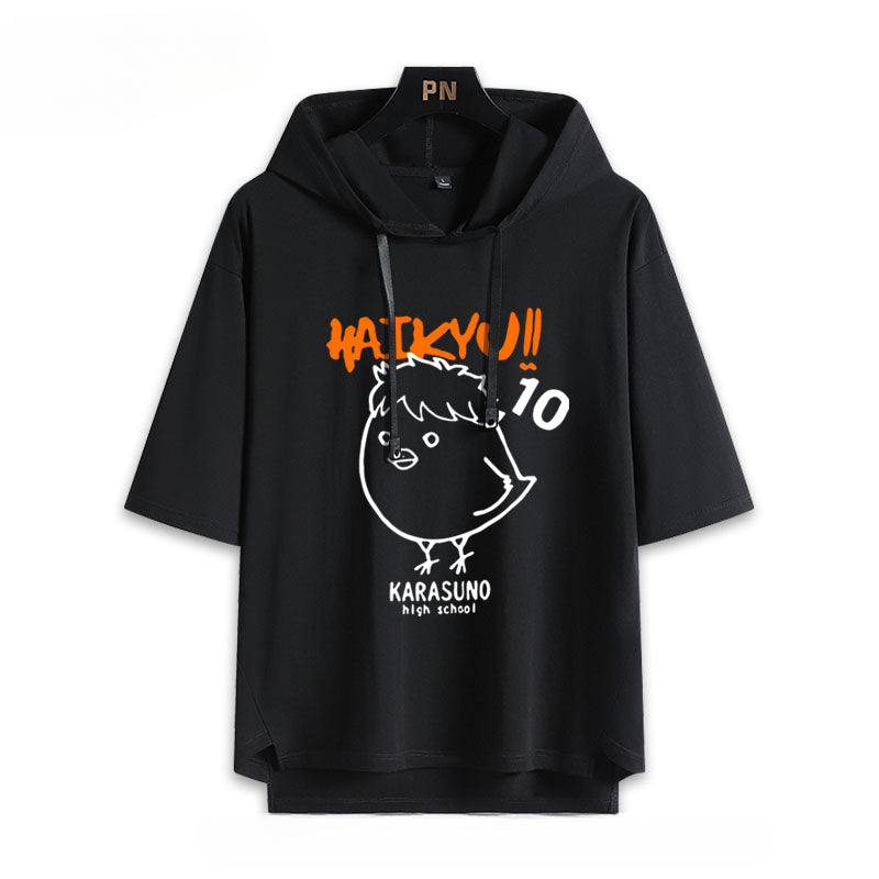 Karasuno High Hinata Hooded T-Shirt