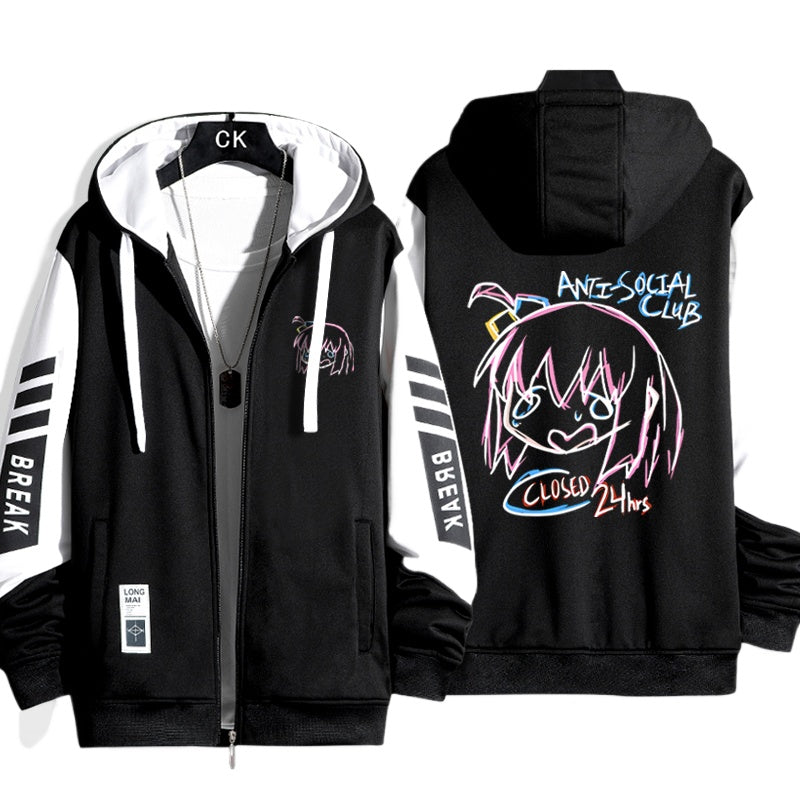 Unisex Bocchi Anime Cos Zipper Jacket