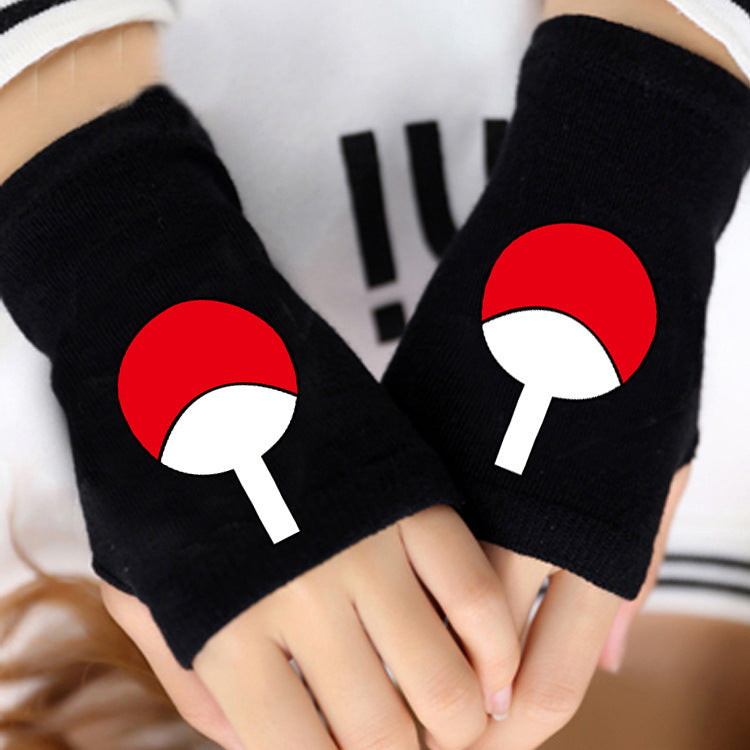 Trendy Anime Half Finger Gloves