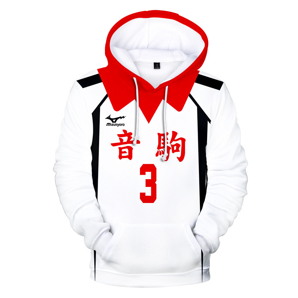 Unisex Hinata Shoyo 3D Printed Cosplay Hoodie