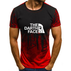 Casual Men's The Darth Face Round Neck T-shirt