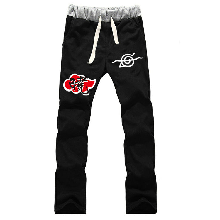 Casual Men's Anime Sasuke Sports Sweatpants