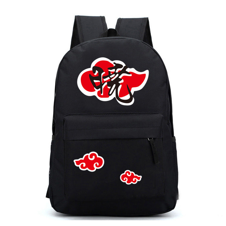 Trendy Red Cloud Konoha Canvas Backpack