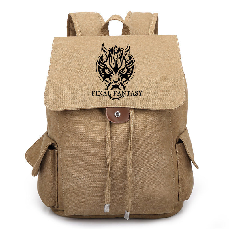 Trendy Game Canvas Backpack
