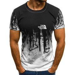 Casual Men's The Darth Face Round Neck T-shirt