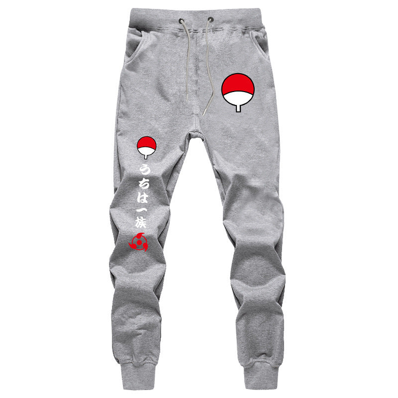 Casual Men's Anime Sasuke Sports Sweatpants