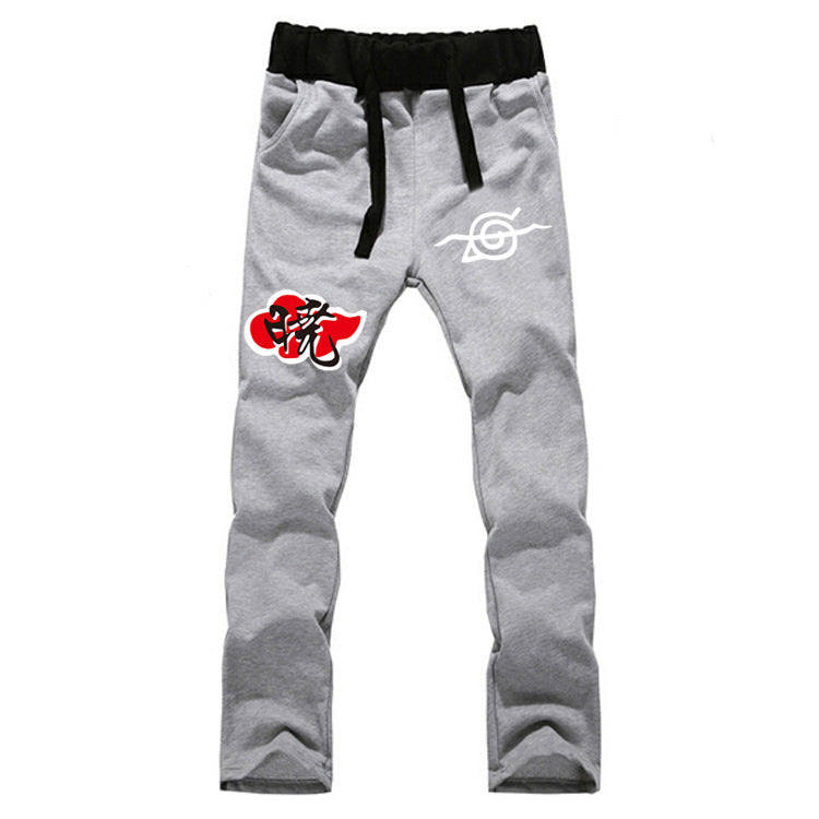 Casual Men's Anime Sasuke Sports Sweatpants