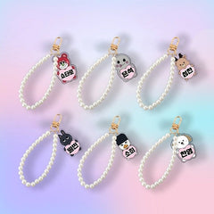 KPOP Imitation Pearl Pendant Phone Chain
