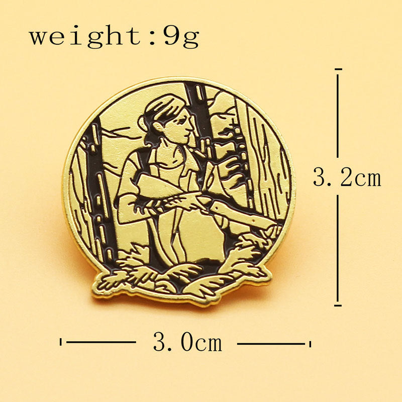 Game Cartoon Brooch Badge