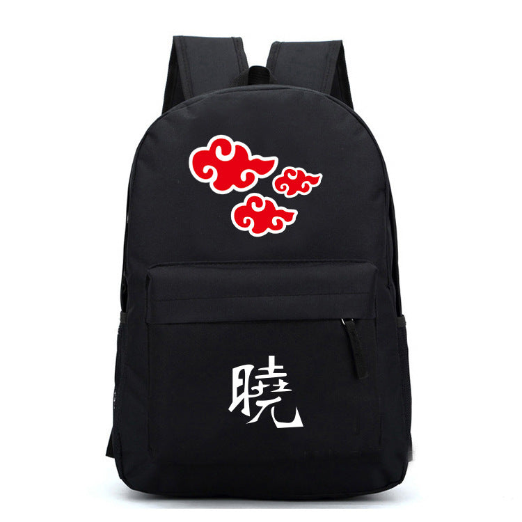 Trendy Red Cloud Konoha Canvas Backpack