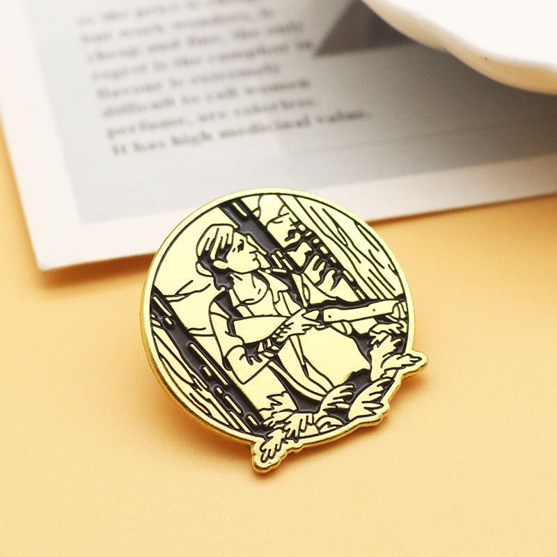 Game Cartoon Brooch Badge