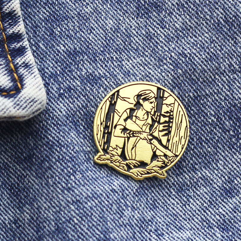 Game Cartoon Brooch Badge