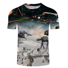 Cool Men's Comic Digital Printed Breathable T-Shirt