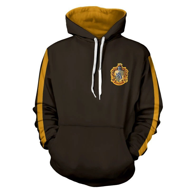 Unisex Potter 3D Printed Casual Zipper Hoodie